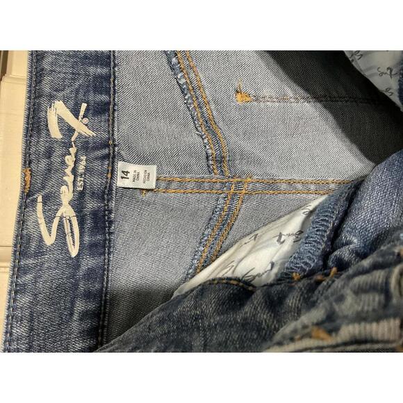 Seven7 Booty Shaper Legging size 14 blue jeans - Picture 3 of 7